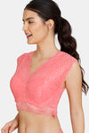 Zivame Padded Wired Full Coverage Blouse Bra - Tea Rose — thumbnail 3